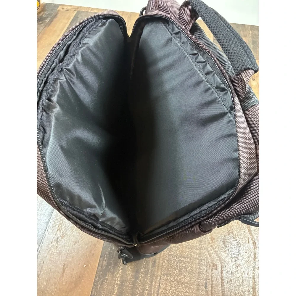 Elkhart Brass Messenger Bag Backpack Laptop Case‎ Brown Black Ballistic Nylon